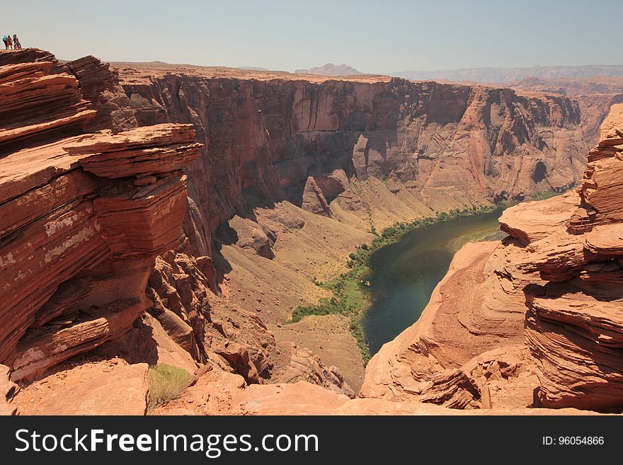 A view over the Colorado river and the Gran Canyon.