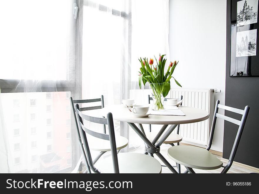 Breakfast Table In Sunny Room