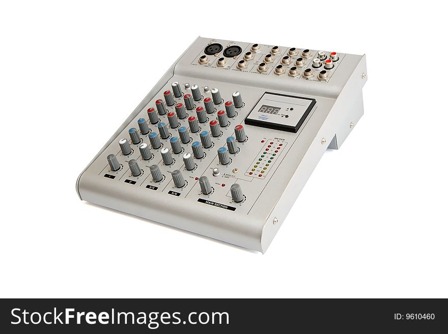 Small sound mixer console