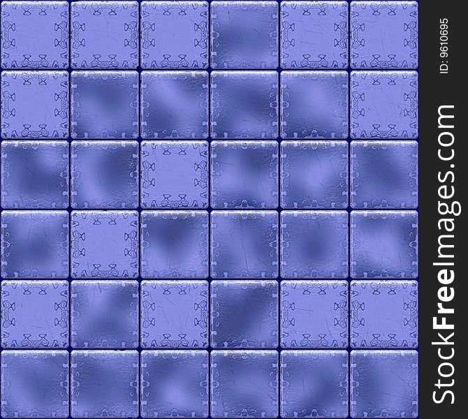 Blue tiles