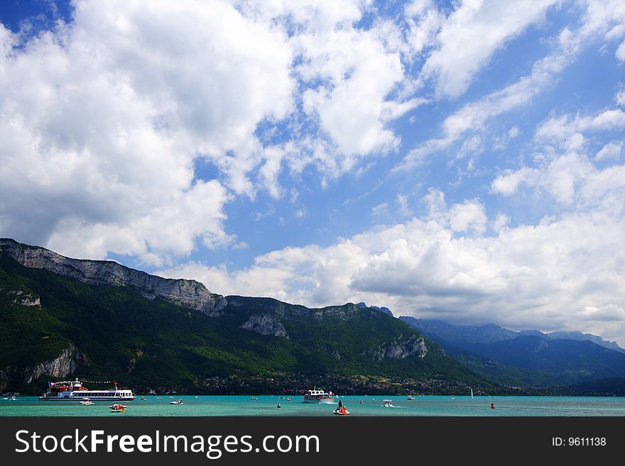 Annecy Lake In Savoy, France