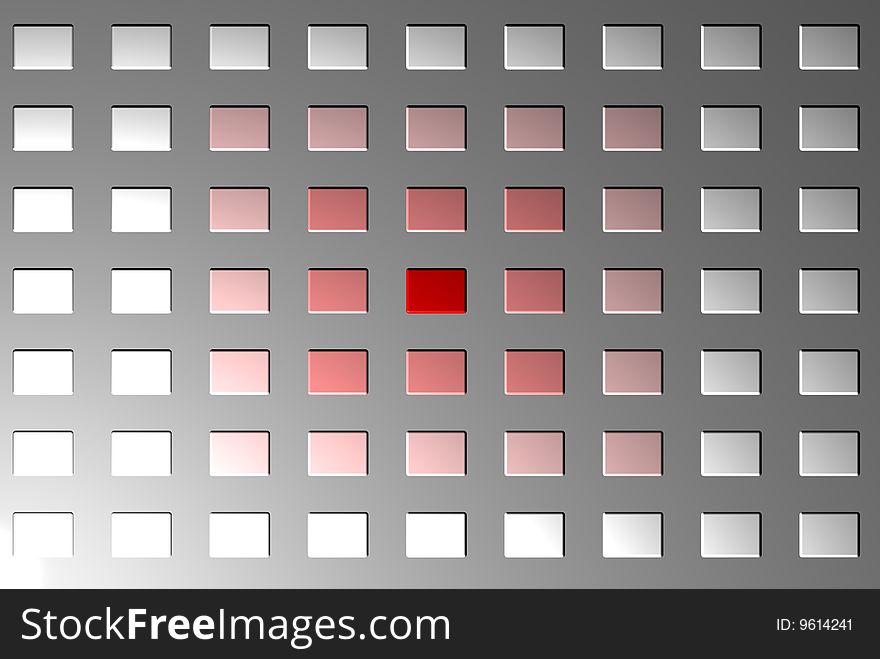 Abstract 3d render of stripes