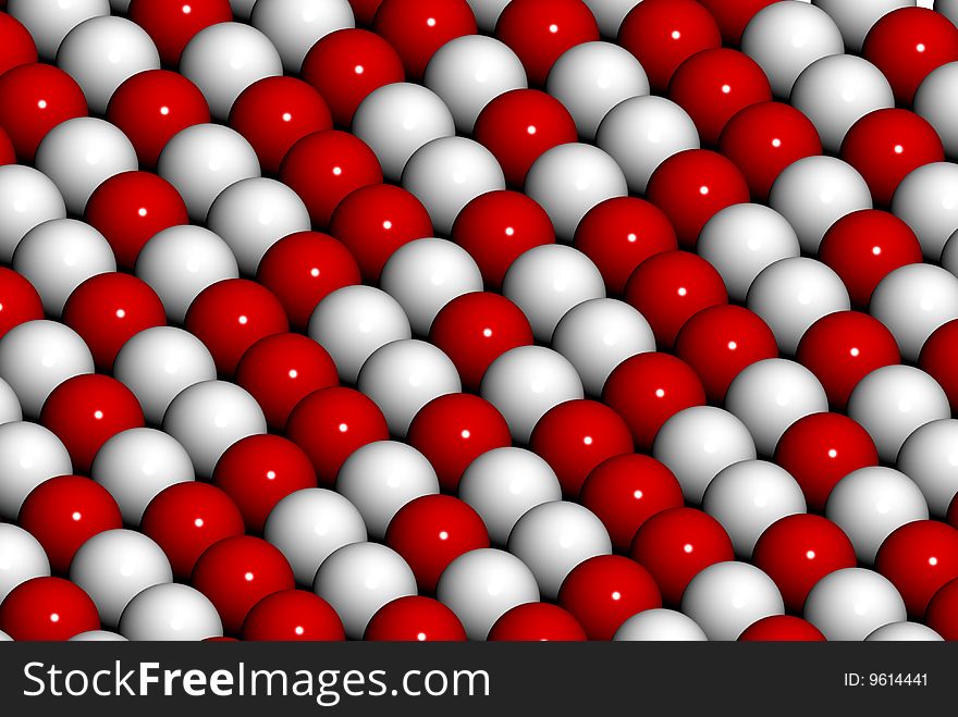 Abstract 3d render of stripes