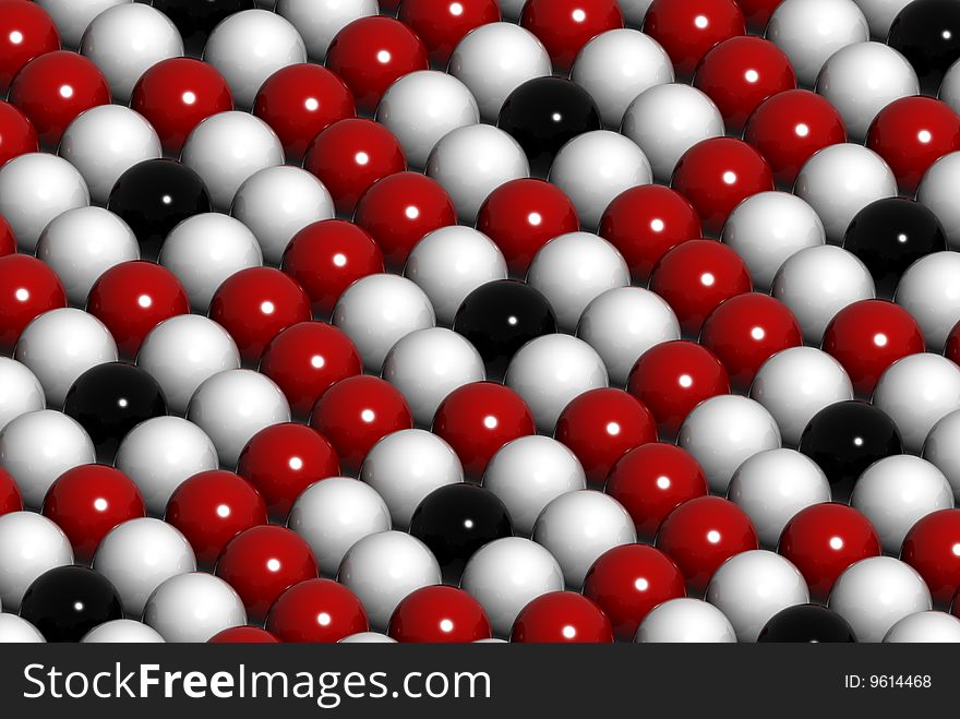 Abstract 3d render of stripes