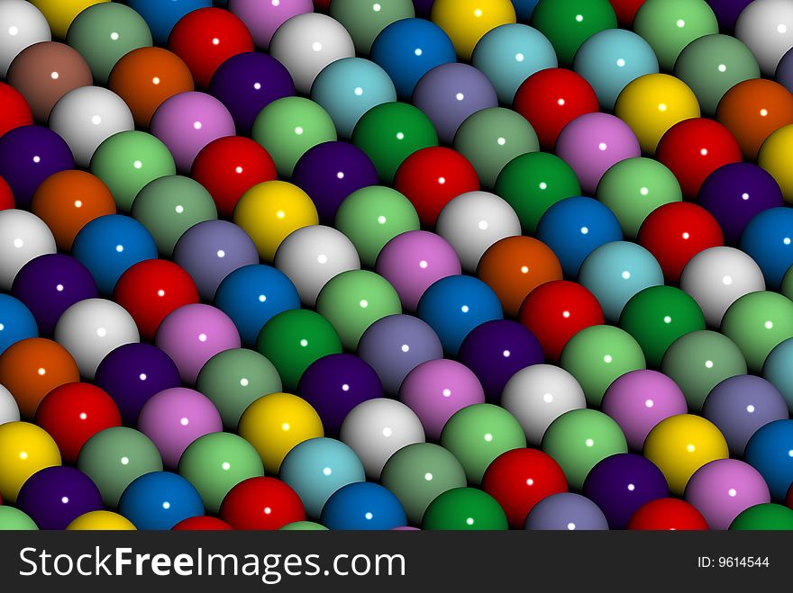 Abstract 3d render of stripes