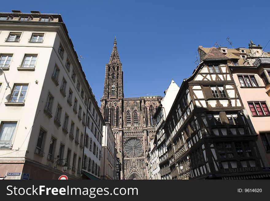 Cathedral in Strasbourg (Alsace/France)