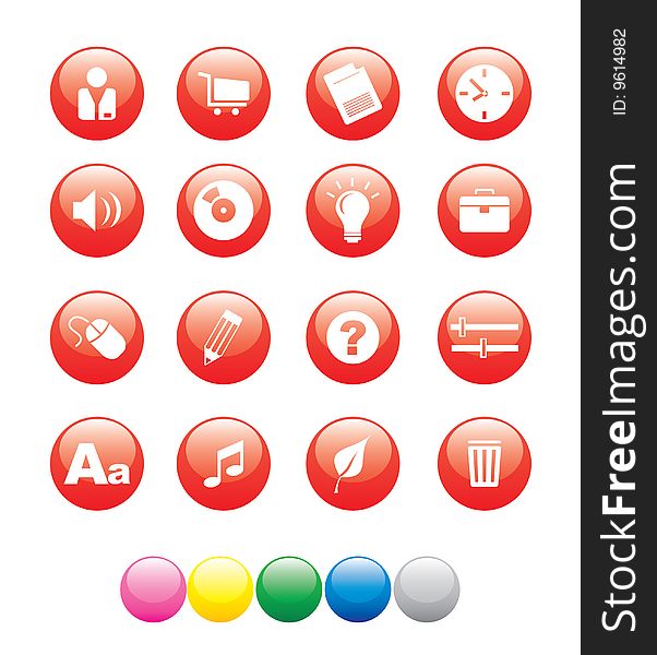 Icons for web, presentation, application. Icons for web, presentation, application