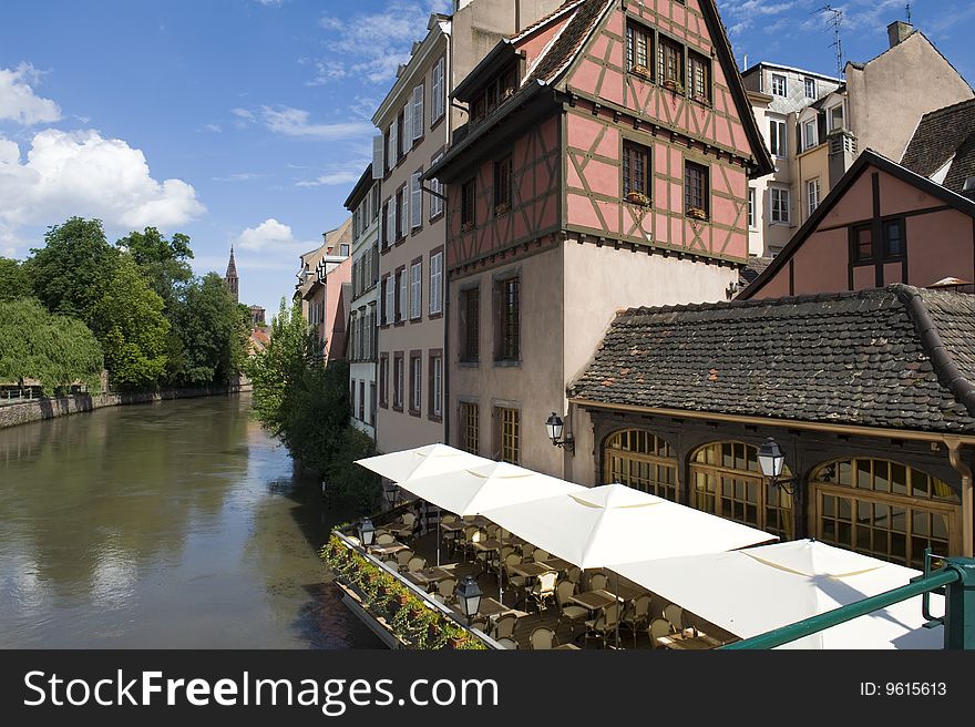 The old town of Strasbourg, France.