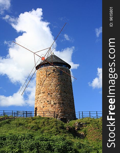 Old, beautiful windmill, St Monans, Scotland
