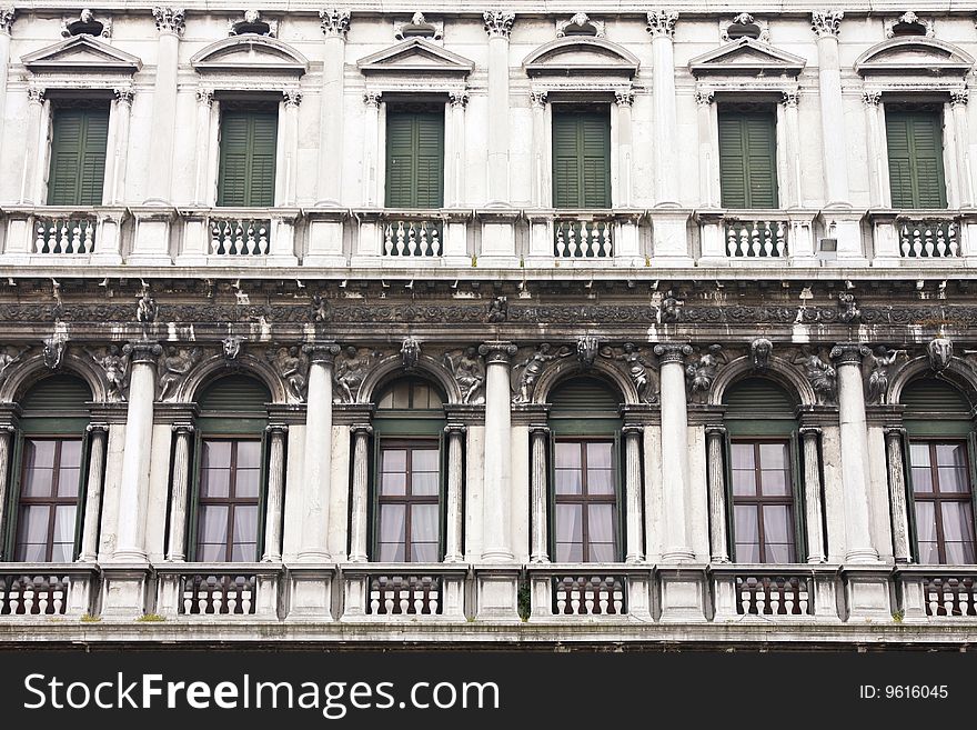 Architecture In San Marco Plaza In Venice