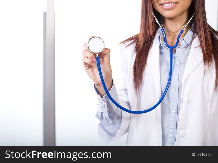 Female doctor in a modern office