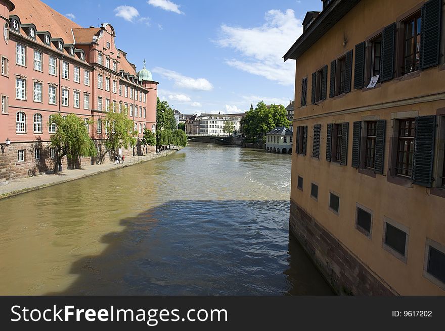 The old town of Strasbourg, France.