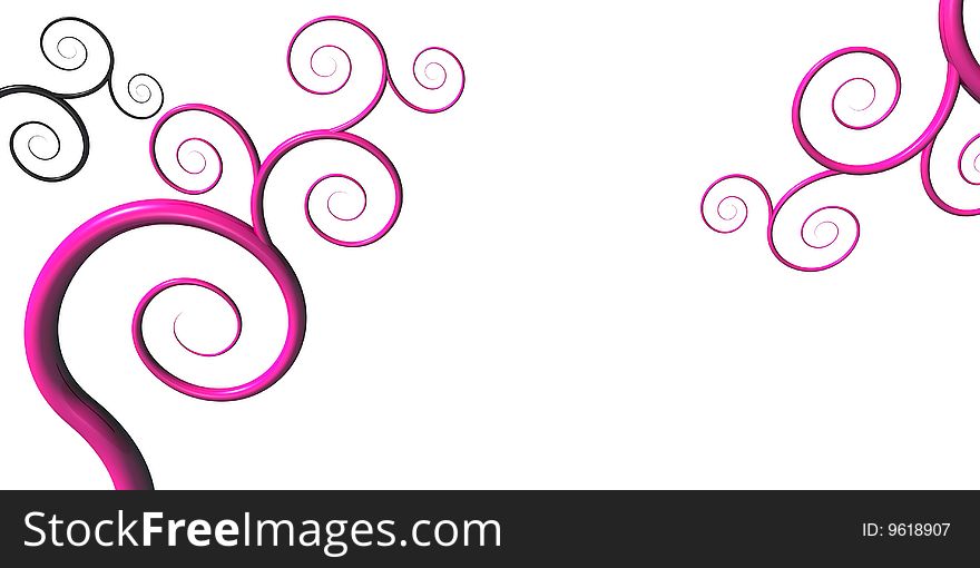 Illustration, pink Abstract Floral Background