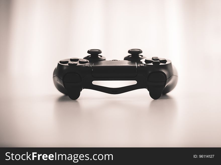 A game controller on light background.
