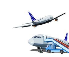 Airliner-material Stock Photos