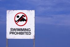 No Swimming Sign Stock Image No Swimming Sign Stock Image
