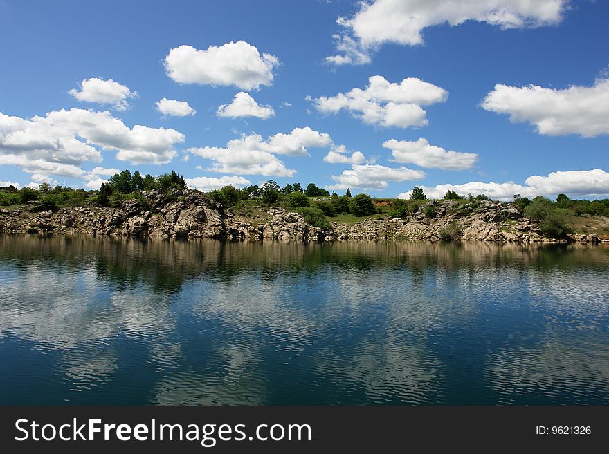 Beautiful river Lika in Croatia