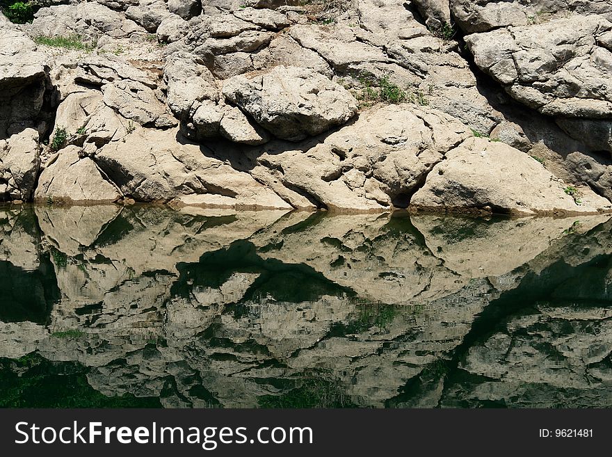 Beautiful river bank, river Lika. Beautiful river bank, river Lika