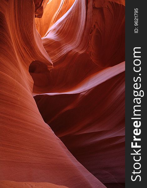 USA, Antelope Canyon -waves in canyon walls