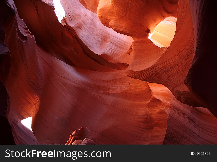 Antelope Canyon Hole In Canyon Wall