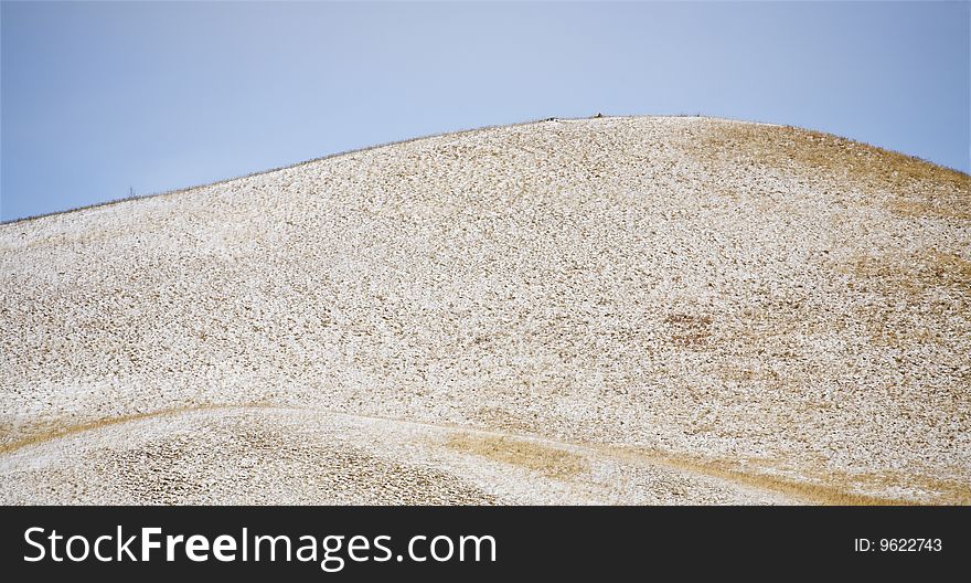 Meadow in winter in the north of china. Meadow in winter in the north of china