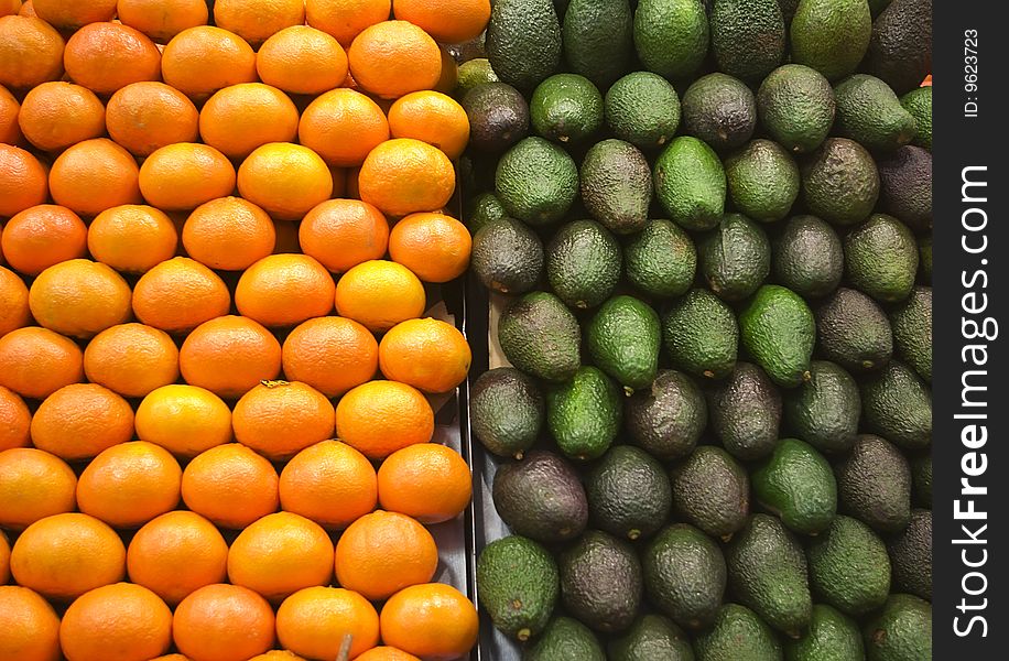 Fruits at La Boqueria Market, Barcelona, Spain