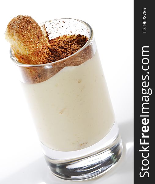 Dessert Tiramisu with Cocoa Powder