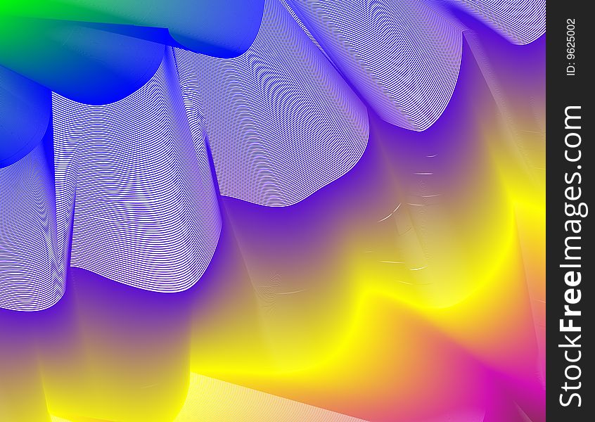 Rainbow coloured background with material-like texture. Rainbow coloured background with material-like texture