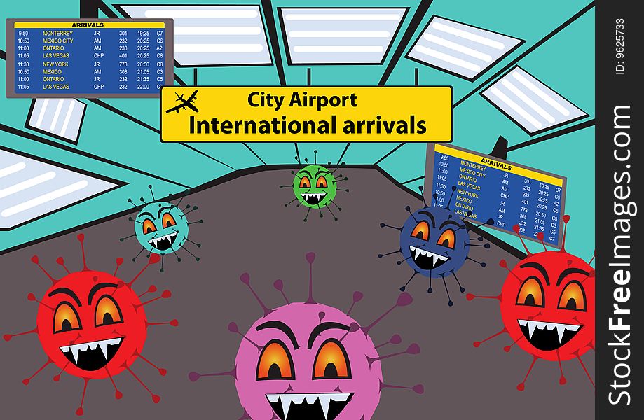 Viruses at the airport