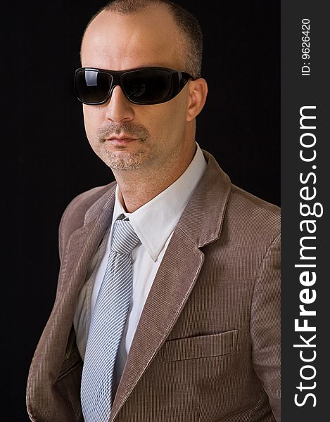 Serious Corporate Male With Eyewear