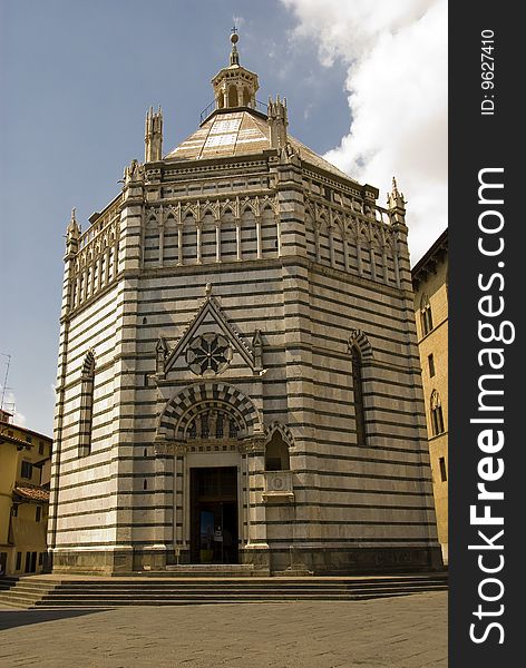 Baptisterium, Pistoia, Italy Tuscany baptistry