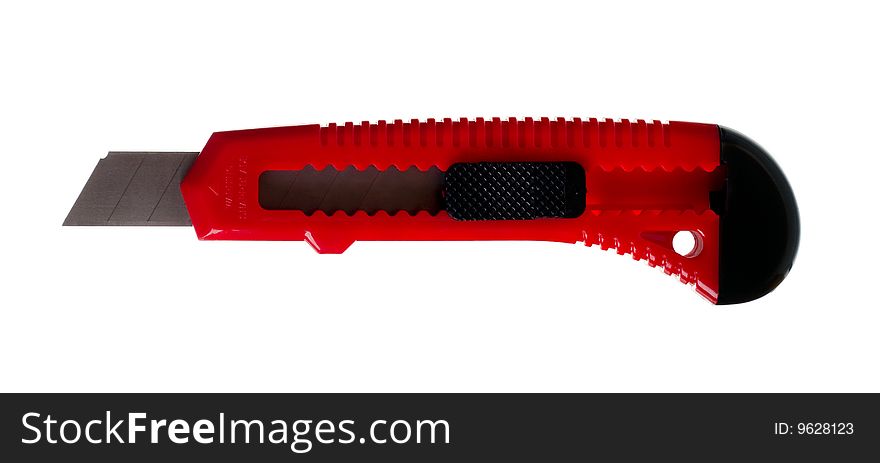 Red Knife Isolated On White