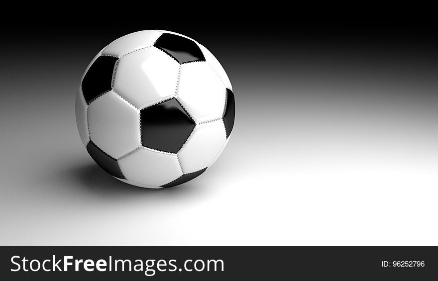 Football, Ball, Black And White, Sports Equipment