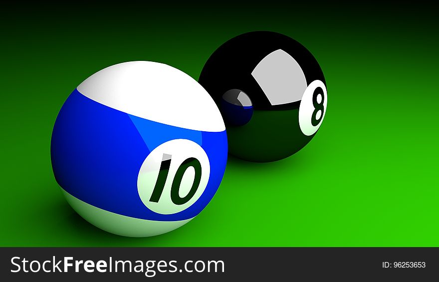 Billiard Ball, Eight Ball, Indoor Games And Sports, Ball