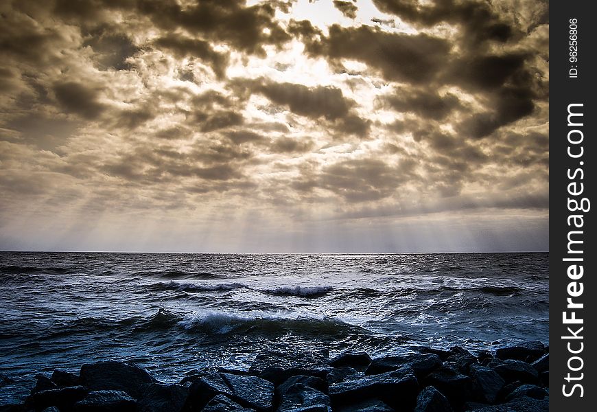 Sea, Sky, Horizon, Ocean