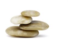 Carefully Balanced Stacked Beige River Roc Stock Photography Carefully Balanced Stacked Beige River Roc Stock Photography