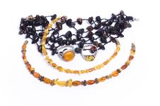 Amber Jewelry Royalty Free Stock Images