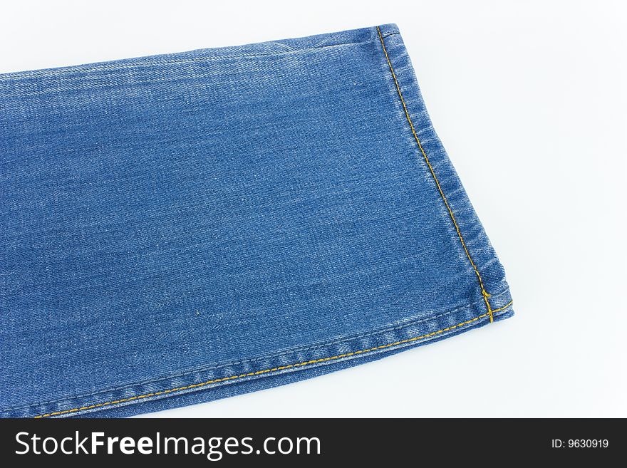 A pair of blue jeans