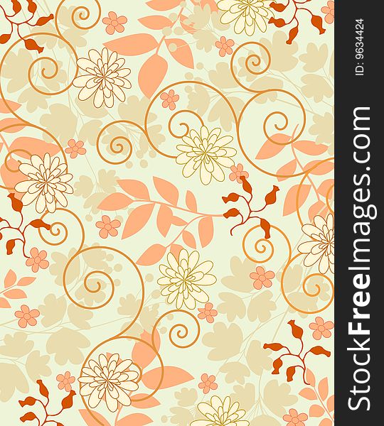 Baby style design background with flowers. Baby style design background with flowers