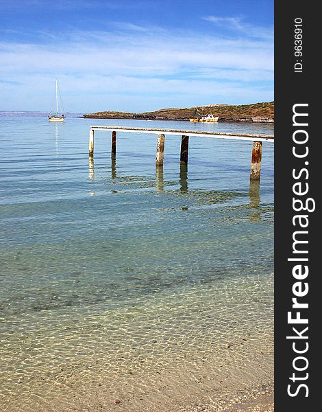 Beach of La Balandra in Baja California, Mexico