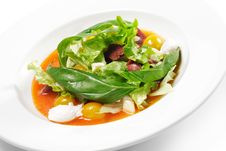 Salad With Smoke-cured Duck Breast Stock Images