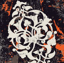 Antique Ottoman Grungy Wallpaper Raster Design Stock Image Antique Ottoman Grungy Wallpaper Raster Design Stock Image