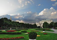 The Vienna City Hall And Hofburgtheater Stock Image