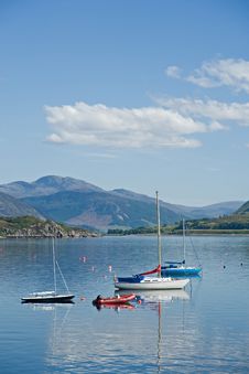 Yachts On Loch Broom. Royalty Free Stock Image Yachts On Loch Broom. Royalty Free Stock Image