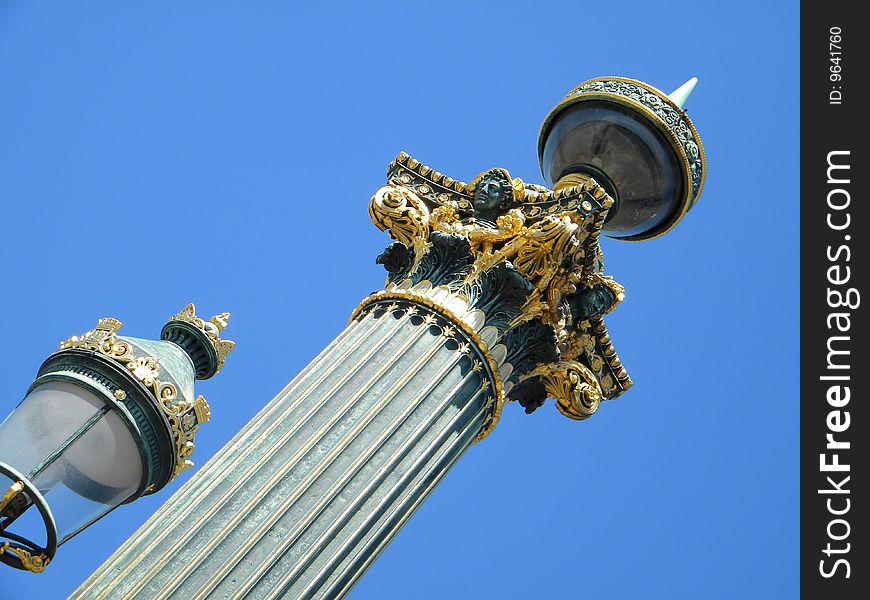 France, Paris:ancient and traditional Paris lamppost. France, Paris:ancient and traditional Paris lamppost