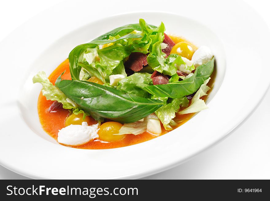 Salad With Smoke-cured Duck Breast