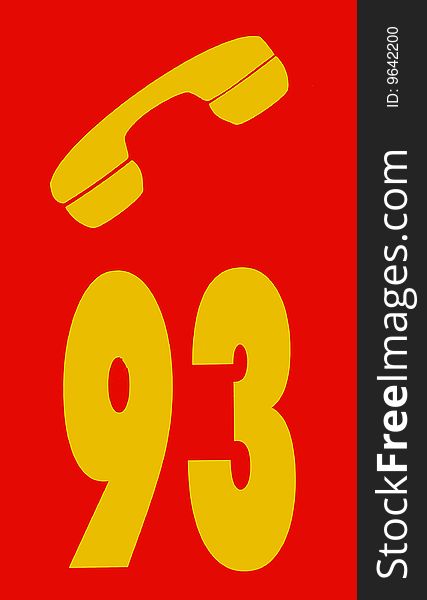 Fire brigade telephone number in Serbia. Fire brigade telephone number in Serbia