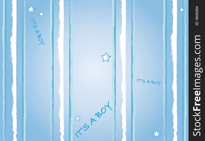 Boy Baby background with stars