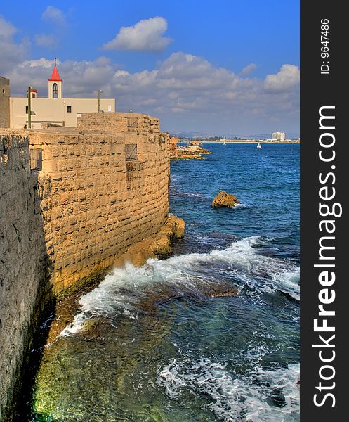 The mediterranean historic city of Acre in north Israel