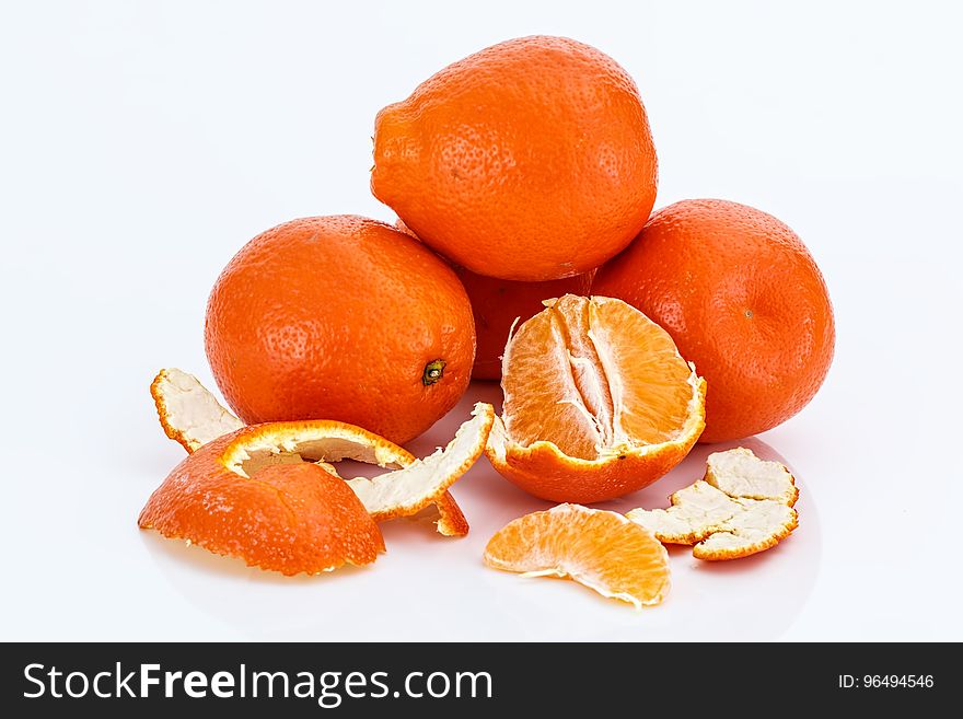 Peeled Orange Fruits